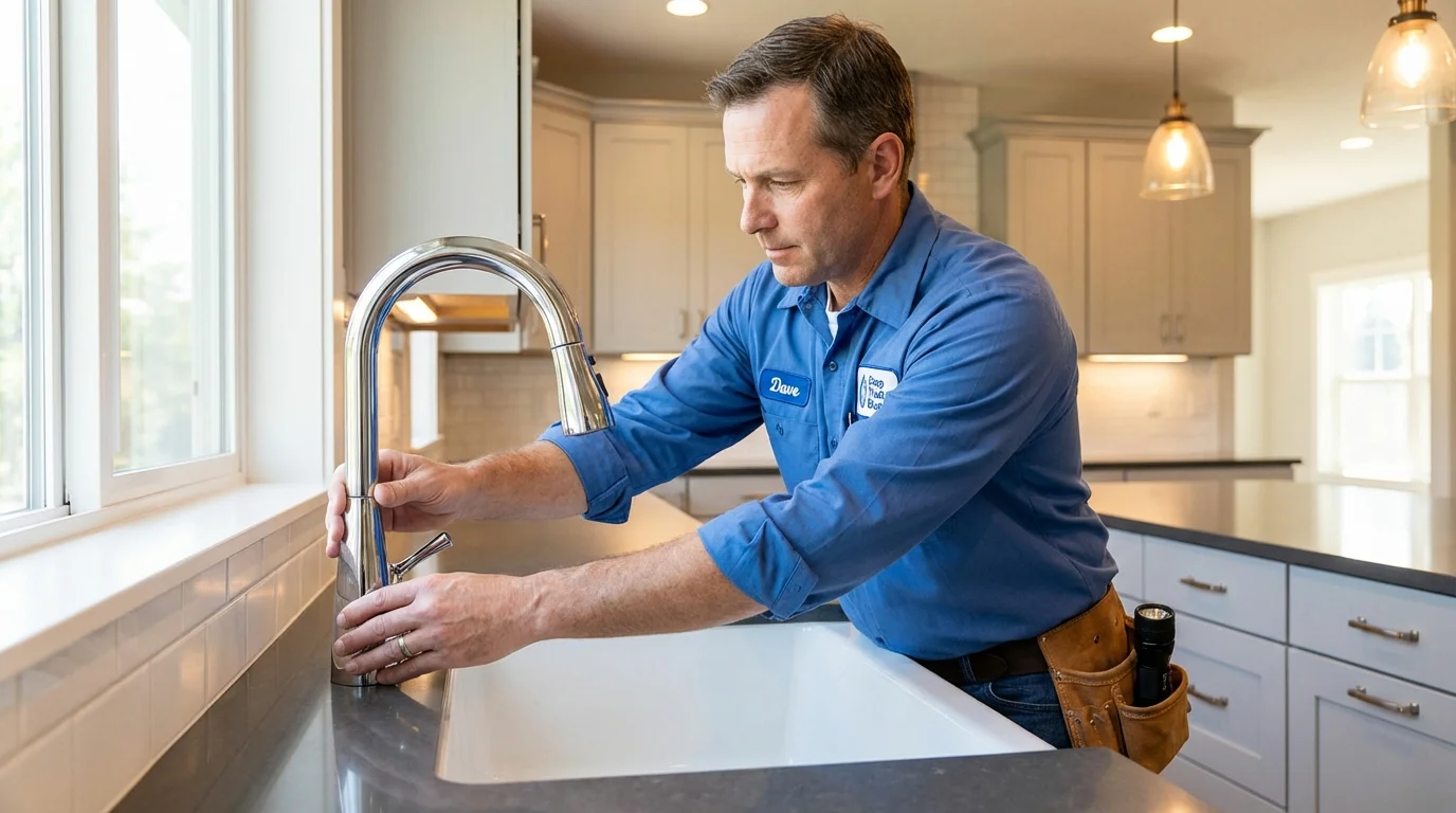 Kitchen faucet installation by Johns Plumbing LLC in Port Lavaca